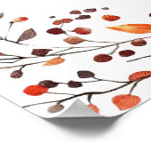 Rustikales Brautparty im Herbst Begrüßungszeichen Poster (Ecke)