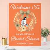 Rustikales Brautparty im Herbst Willkommen Acrylschild (Hochzeit)