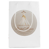 Rustikales Brautparty-Kleid Geschenktasche Mittlere Geschenktüte (Vorderseite)