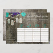 Rustikales Brautparty - Liebe (Vorne/Hinten)