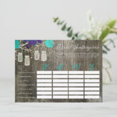 Rustikales Brautparty - Liebe (Stehend Vorderseite)