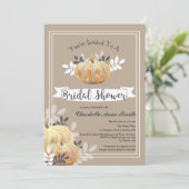 Rustikales Brautparty mit landschaftlich schlichte Einladung (Stehend Vorderseite)