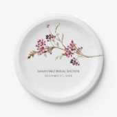 Rustikales Brautparty Papier Teller (Vorderseite)