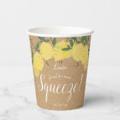 Rustikales Brautparty Pappbecher (Rückseite)