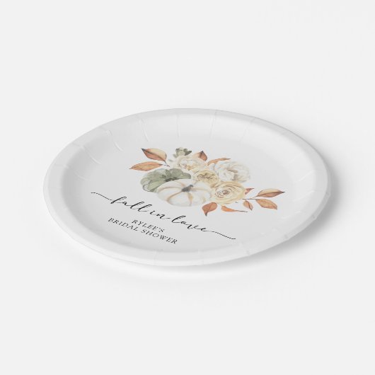 Rustikales Brautparty Pappteller (Schrägansicht)