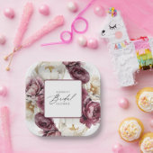 Rustikales Brautparty Pappteller (Party)