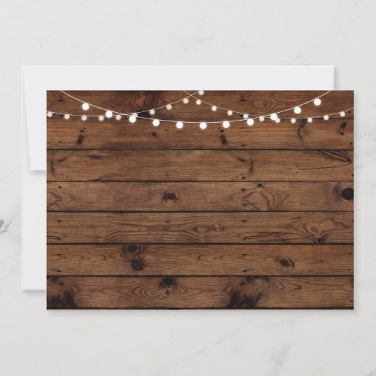 Rustikales Brautparty Party Fall in Liebe Einladun Einladung (Rückseite)