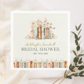 Rustikales Brautparty-Party zu Buchthemen Serviette