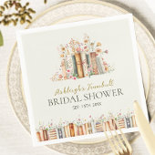 Rustikales Brautparty-Party zu Buchthemen Serviette