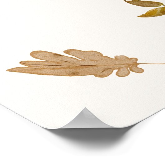 Rustikales Brautparty Poster (Ecke)