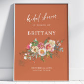 Rustikales Brautparty Poster