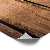 Rustikales Brautparty-Poster Poster (Ecke)