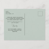 Rustikales Brautparty Postkarte (Rückseite)