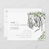 Rustikales Brautparty Postkarte (Vorne/Hinten)