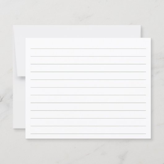 Rustikales Brautparty Rezept Wildblume Karte (Rückseite)