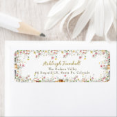 Rustikales Brautparty Rücksendeadresse (Insitu)