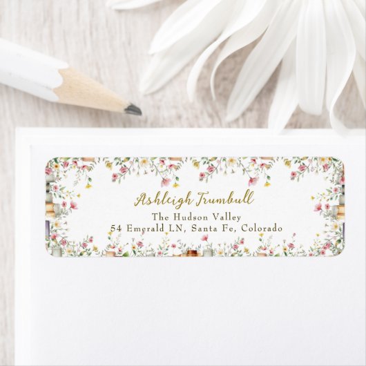 Rustikales Brautparty Rücksendeadresse (Insitu)