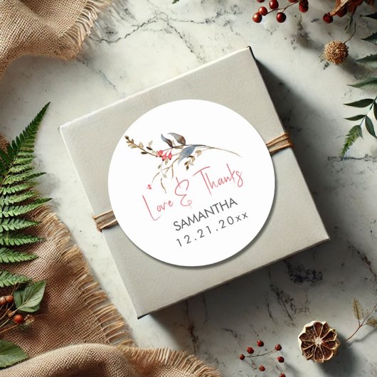 Rustikales Brautparty Runder Aufkleber