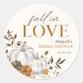 Rustikales Brautparty Runder Aufkleber (Vorderseite)