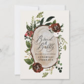 Rustikales Brautparty Save The Date (Vorderseite)