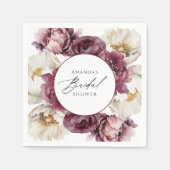 Rustikales Brautparty Serviette (Vorderseite)