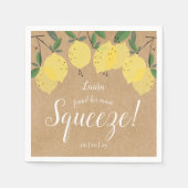 Rustikales Brautparty Serviette (Vorderseite)