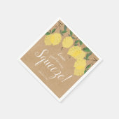 Rustikales Brautparty Serviette (Ecke)