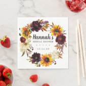 Rustikales Brautparty Serviette (Beispiel)