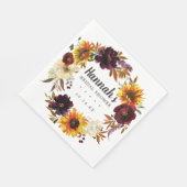 Rustikales Brautparty Serviette (Ecke)