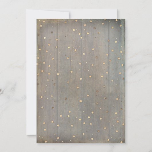 Rustikales Brautparty Tee Party Einladung (Rückseite)