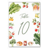 Rustikales Brautparty Tischnummer (Vorderseite)