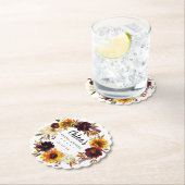 Rustikales Brautparty Untersetzer (Vor Ort)