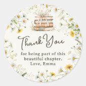 Rustikales Brautparty Vielen Dank für Ihr Interess Runder Aufkleber (Vorderseite)