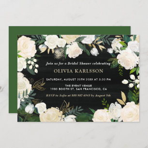 Rustikales Brautparty Wasserfarben Einladung