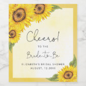 Rustikales Brautparty Weinetikett (Einzelnes Label)