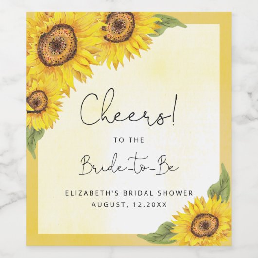 Rustikales Brautparty Weinetikett (Einzelnes Label)