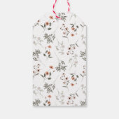 Rustikales Brautparty Wildblume Geschenkanhänger (Rückseite)