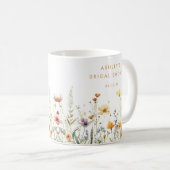 Rustikales Brautparty Wildblume Kaffeetasse (VorderseiteRechts)