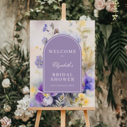 Rustikales Brautparty willkommen Poster