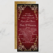 Rustikales Brautprogramm Programm (Vorne/Hinten)