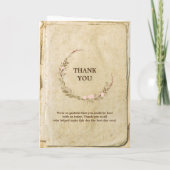 Rustikales Brautprogramm Programm (Rückseite)