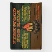 Rustikales Brennholz für den Verkauf von Bundle-Ak Banner (Vertikal)