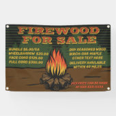 Rustikales Brennholz für den Verkauf von Bundle-Ak Banner (Horizontal)