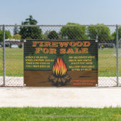 Rustikales Brennholz für den Verkauf von Bundle-Ak Banner (Insitu)