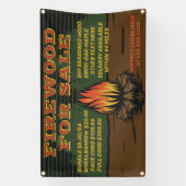 Rustikales Brennholz für den Verkauf von Bundle-Ak Banner (Vertikal)