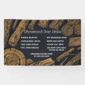 Rustikales Brennholz für den Verkauf von Bundle-Ak Banner (Horizontal)