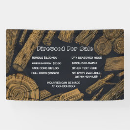 Rustikales Brennholz für den Verkauf von Bundle-Ak Banner