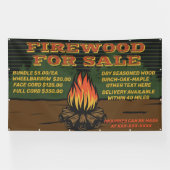 Rustikales Brennholz für den Verkauf von Bundle-Ak Banner (Horizontal)