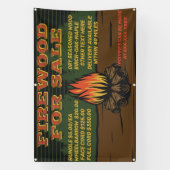 Rustikales Brennholz für den Verkauf von Bundle-Ak Banner (Vertikal)