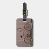 Rustikales Bronze-Fahrradfoto Gepäckanhänger (Vorderseite vertikal)